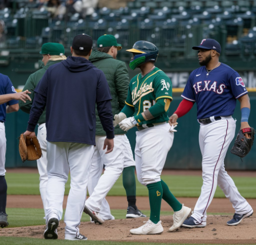 Texas Rangers vs Oakland Athletics Match Player Stats